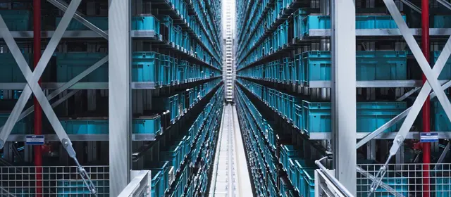 Shelves In Warehouse