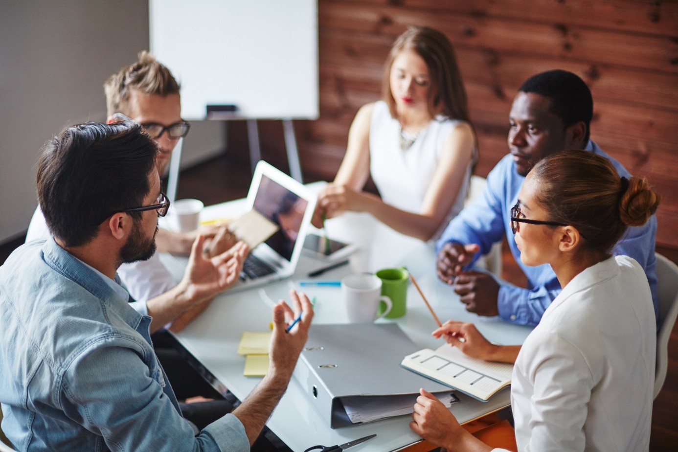 People Working Together At A Table