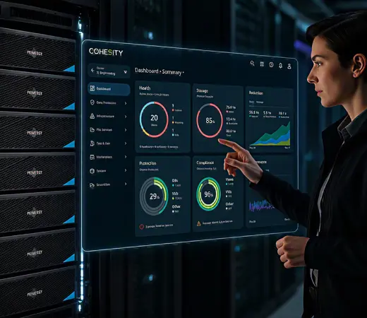 IT support managing Cohesity software