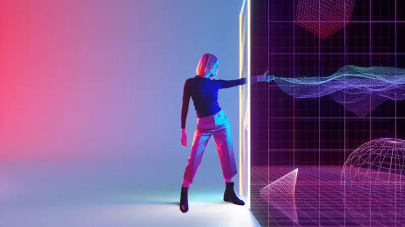 Person Interacts With A Digital Or Virtual Environment
