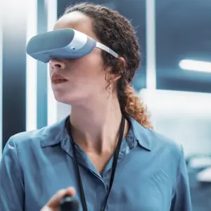 Woman With VR Goggles
