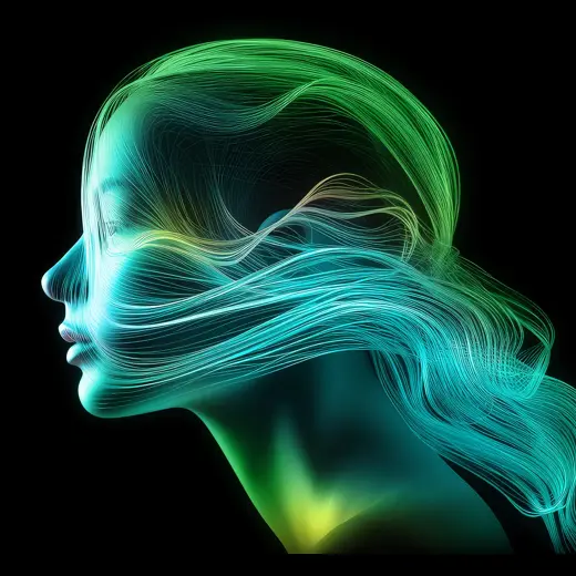 Stylized Representation Of A Human Face