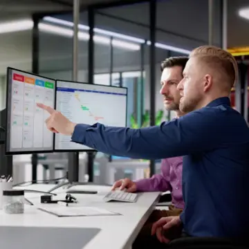 Two Man At Desktop