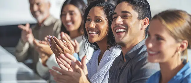 Laughing People Applaud