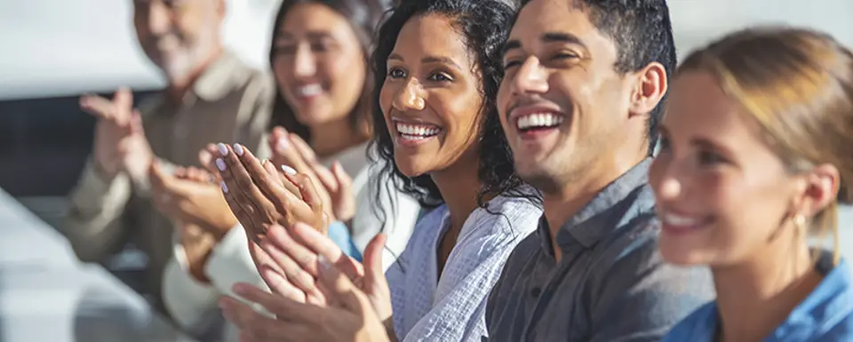 Laughing People Applaud