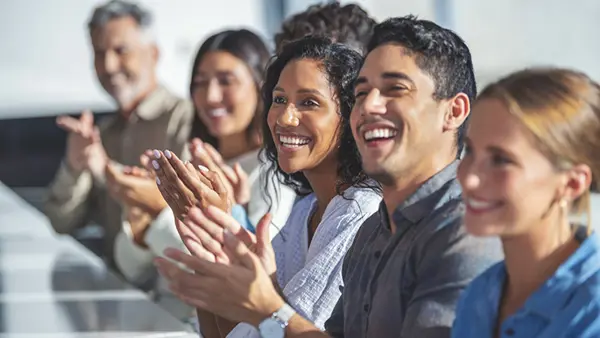 Laughing People Applaud