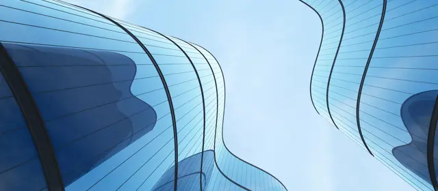 Blue Glass Windows Of Building