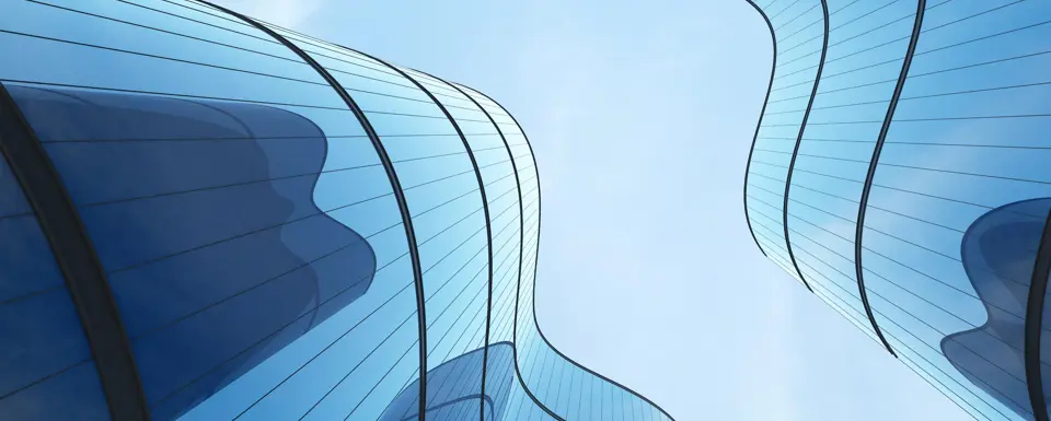 Blue Glass Windows Of Building