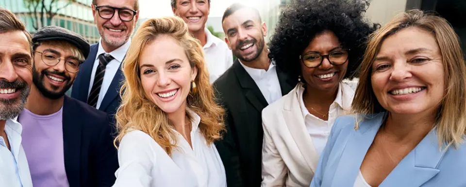 Selfie Of Group Of People