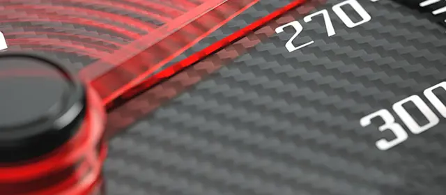 Speedometer From 240 To 300 With Red Light Effects