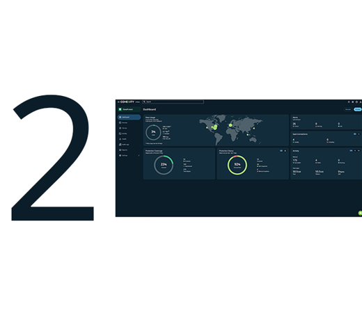 Dashboard Displaying Data Metrics With Large Number 2