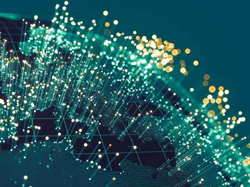 Digital World Map Data Networks