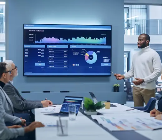 Some People Are Watching A Presentation