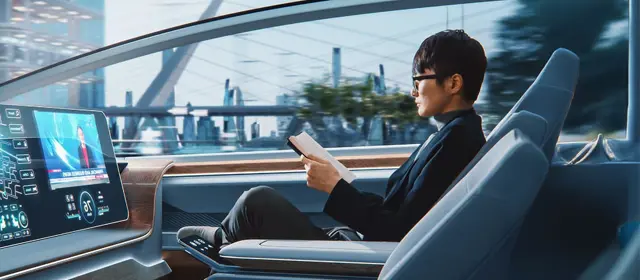 Man In Autonomous Car2