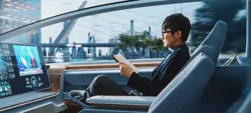 Man In Autonomous Car2