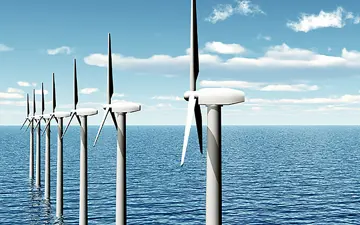 Wind Turbines Offshore Detail