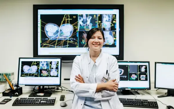 Healtcare Professional In Lab Coat