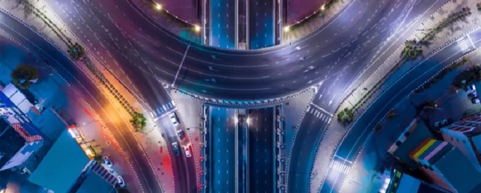 Higway Intersection Night