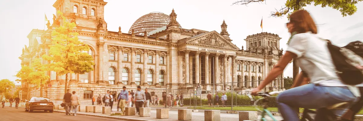 Berlin Bundestag in the sunlight, Government Building