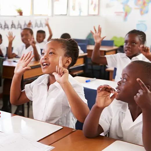 Children In Classrom